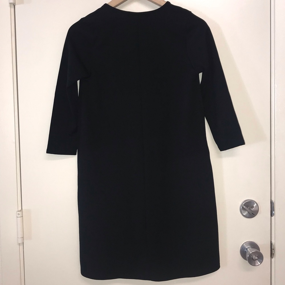 Boohoo Dress with Embroidered Flowers Black - Picture 2 of 5